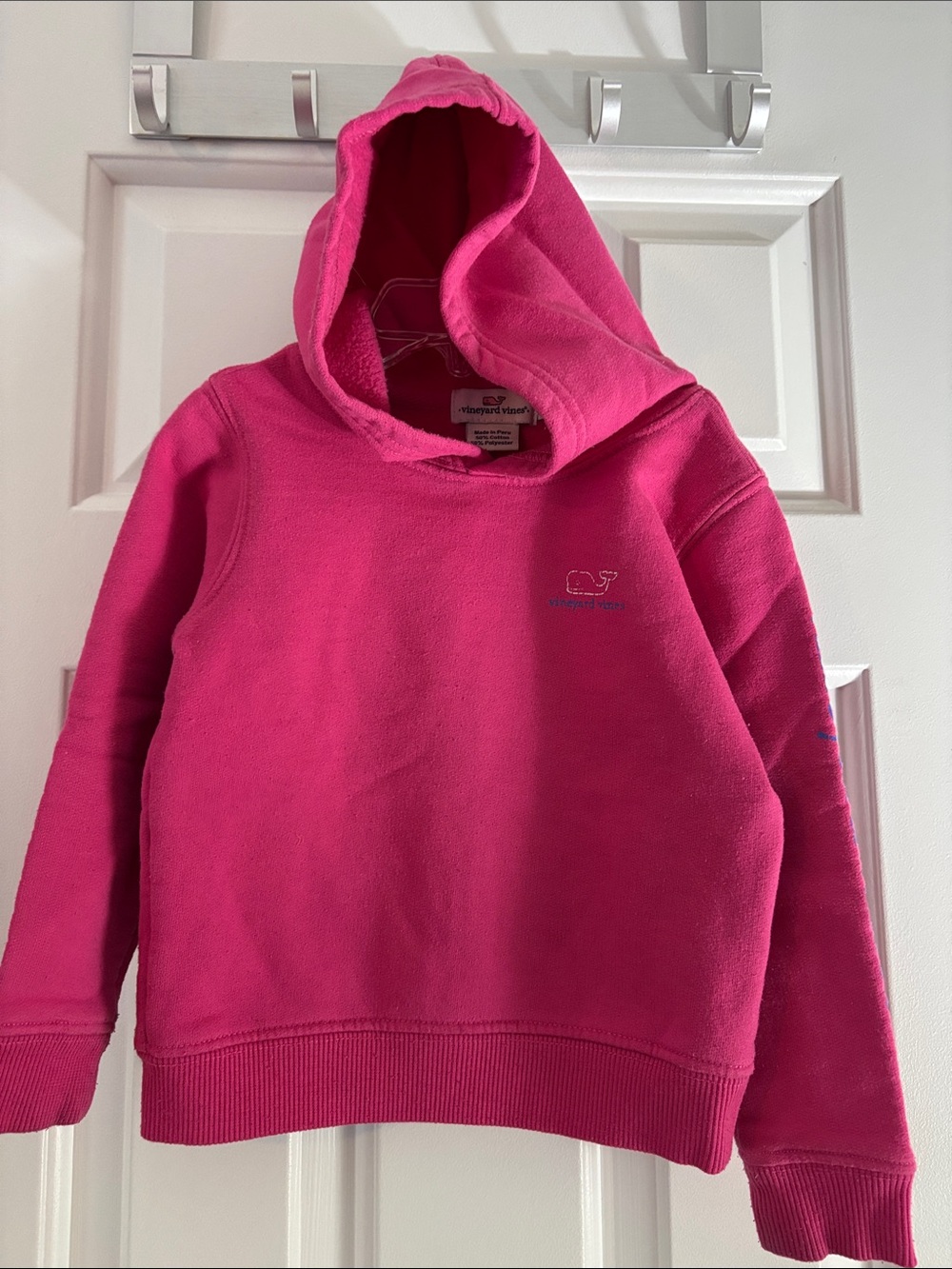 Vineyard Vines Girls Hot Pink Hooded Pullover